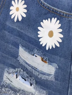 Women's Normal Jeans Streetwear Casual Daily Short Medium Waist Graphic Zipper Pocket Quick Dry Breathability Micro-elastic Outdoor Office / Career White Blue Summer Regular Fit Women Jeans|Shorts