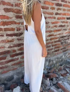 Online Women's Normal Jumpsuit Active Solid Color Sleeveless U Neck Buttons Pocket Vacation Daily Regular Fit Black White Blue Summer Women Jumpsuits