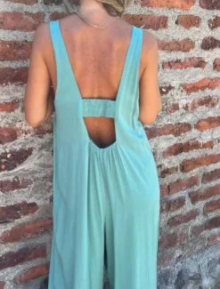 Online Women's Normal Jumpsuit Active Solid Color Sleeveless U Neck Buttons Pocket Vacation Daily Regular Fit Black White Blue Summer Women Jumpsuits