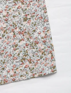 Sale Women's Normal Jumpsuit Active Floral Short Sleeve Square Neck Pocket High Waist Vacation Daily Regular Fit Pink Blue Summer Women Jumpsuits