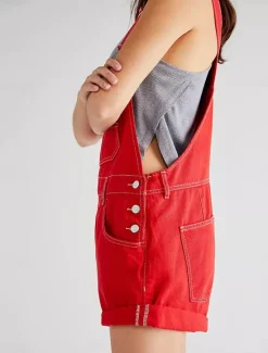 Clearance Women's Normal Jumpsuit Streetwear Solid Color Sleeveless Square Neck Pocket Street Daily Regular Fit Black White Red Summer Women Overalls