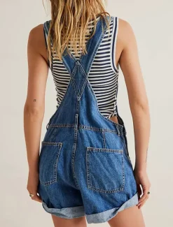 Clearance Women's Normal Jumpsuit Streetwear Solid Color Sleeveless Square Neck Pocket Street Daily Regular Fit Black White Red Summer Women Overalls