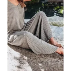 Sale Women's Normal Jumpsuit Streetwear Solid Color Sleeveless V Neck Backless Street Daily Regular Fit Black White Wine Summer Women Jumpsuits