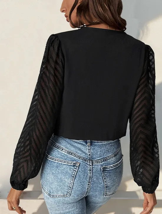 Hot Women's Normal Playsuit Stylish Solid Color Long Sleeve V Neck Party Work Regular Fit Black Red Green Spring Women Bodysuits