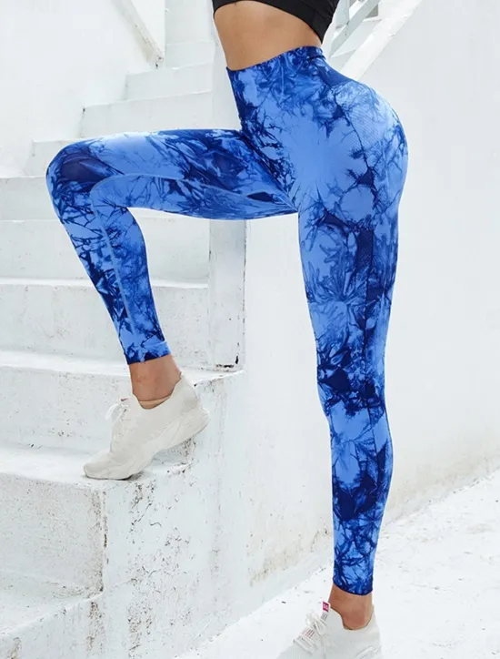 Women's Normal Slim Casual Daily Full Length High Waist Graphic Print Tummy Control Butt Lift Stretchy Sport Black Red Blue Spring Fall Skinny Women Leggings