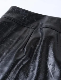 Online Women's Normal Slim Pants Trousers Leggings Fashion Streetwear Full Length High Waist Solid Color Zipper Soft Comfortable Micro-elastic Party Street Going out Fall Winter Regular Fit Women Pants