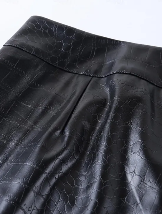 Online Women's Normal Slim Pants Trousers Leggings Fashion Streetwear Full Length High Waist Solid Color Zipper Soft Comfortable Micro-elastic Party Street Going out Fall Winter Regular Fit Women Pants