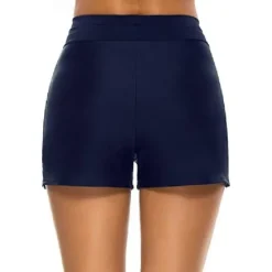 Clearance Women's Normal Swimwear Bikini Bottom Swim Shorts Shorts Swimsuit Drawstring Solid Color Beach Wear Summer Bathing Suits Women Bikinis