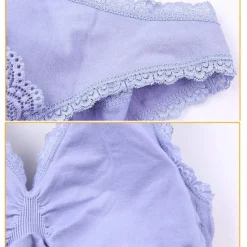 Discount Women's Oversized Lace Sports Bras Cross Front Side Buckle Wire Free Bra Yoga Workout Activewear Home Outfits Women Lingerie