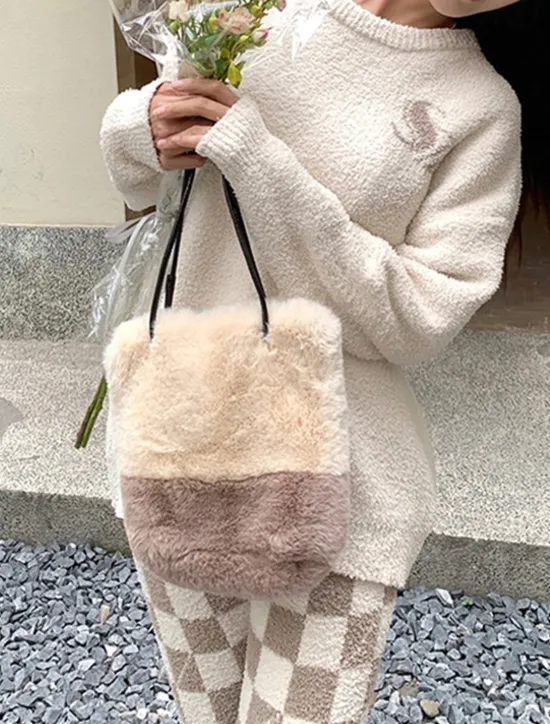 New Women's Pajamas Loungewear 2 Pieces Graphic Warm Comfort Home Daily Fleece Warm Breathable Crew Neck Long Sleeve Pullover Pant Fall Winter Home Outfits Women Pajama-Setter