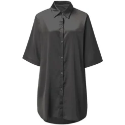 Clearance Women's Pajamas Nightgown Dress Pjs Pure Color Fashion Simple Comfort Party Home Bed Satin V Wire Half Sleeve Summer Spring Women Sleepwear