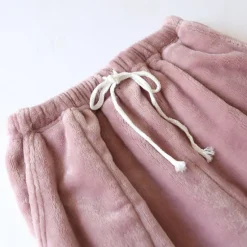 Clearance Women's Pajamas Pants Pjs Pure Color Simple Plush Comfort Home Daily Bed Fleece Gift Long Pant Elastic Waist Fall Winter Home Outfits Women Sleepwear
