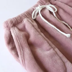 Clearance Women's Pajamas Pants Pjs Pure Color Simple Plush Comfort Home Daily Bed Fleece Gift Long Pant Elastic Waist Fall Winter Home Outfits Women Sleepwear