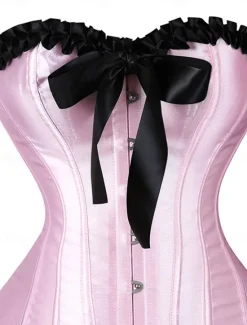 Online Women's Pajamas Pure Color Gothic Punk & Gothic Costume Party Carnival Party Masquerade Satin Breathable Sleeveless Backless Summer Spring Home Outfits Women Shapewear