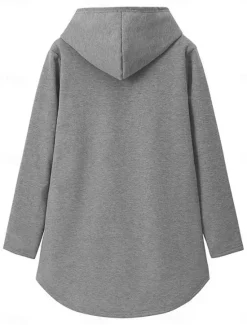 Online Women's Pajamas Set Fleece Lined 2 Pieces Hoodie Tracksuits Fleece Pants Long Sleeve Daily Hooded Letter Drawstring Print Casual Black Dark Pink Gray Fall Regular Fit Women Hoodies & Sweatshirts|Two Piece Sets