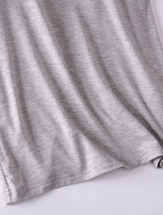Sale Women's Pajamas Sets Pure Color Simple Comfort Home Daily Bed Modal Breathable Crew Neck Short Sleeve T shirt Tee Pant Chest pads Summer Home Outfits Women Pajama-Setter