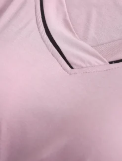 Clearance Women's Pajamas Sets Pure Color Fashion Simple Comfort Home Daily Bed Modal Breathable V Wire Short Sleeve T shirt Tee Pant Chest pads Summer Home Outfits Women Pajama-Setter