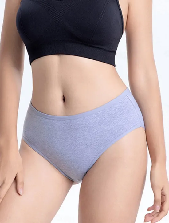 Women's Panties Pure Color Undergarments Comfort Home Daily Bed Cotton Breathable Elastic Waist Summer Spring Home Outfits Women Lingerie