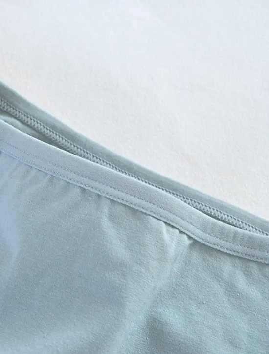 Women's Panties Pure Color Undergarments Comfort Home Daily Bed Cotton Breathable Elastic Waist Summer Spring Home Outfits Women Lingerie