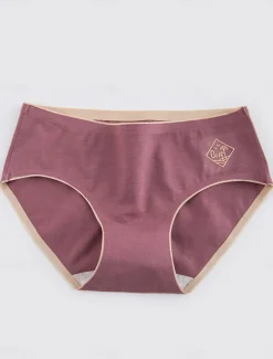 Online Women's Panties Pure Color Simple Daily Bed Cotton Breathable Summer Spring Home Outfits Women Lingerie
