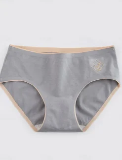 Online Women's Panties Pure Color Simple Daily Bed Cotton Breathable Summer Spring Home Outfits Women Lingerie