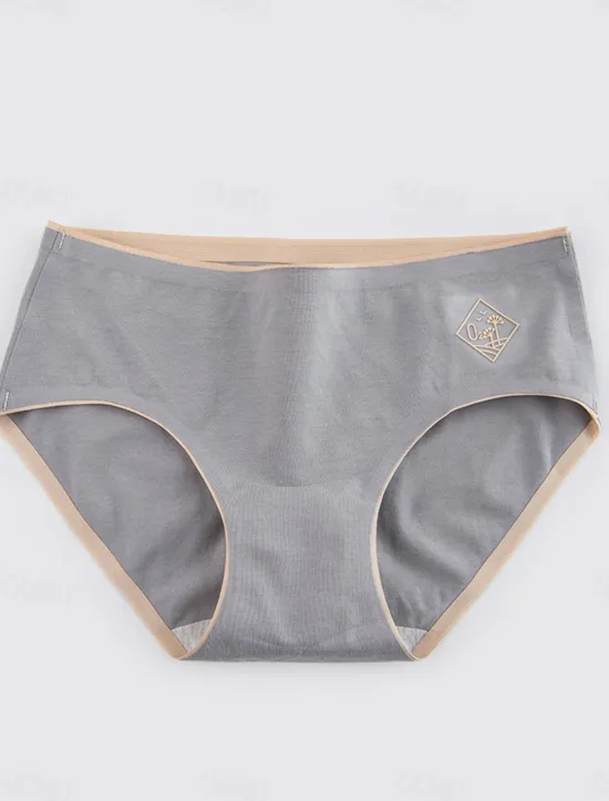 Online Women's Panties Pure Color Simple Daily Bed Cotton Breathable Summer Spring Home Outfits Women Lingerie