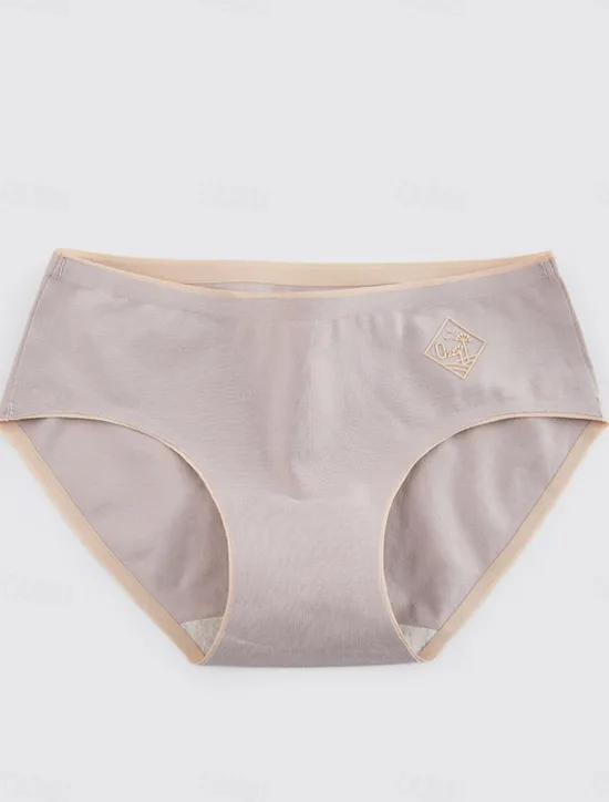 Online Women's Panties Pure Color Simple Daily Bed Cotton Breathable Summer Spring Home Outfits Women Lingerie