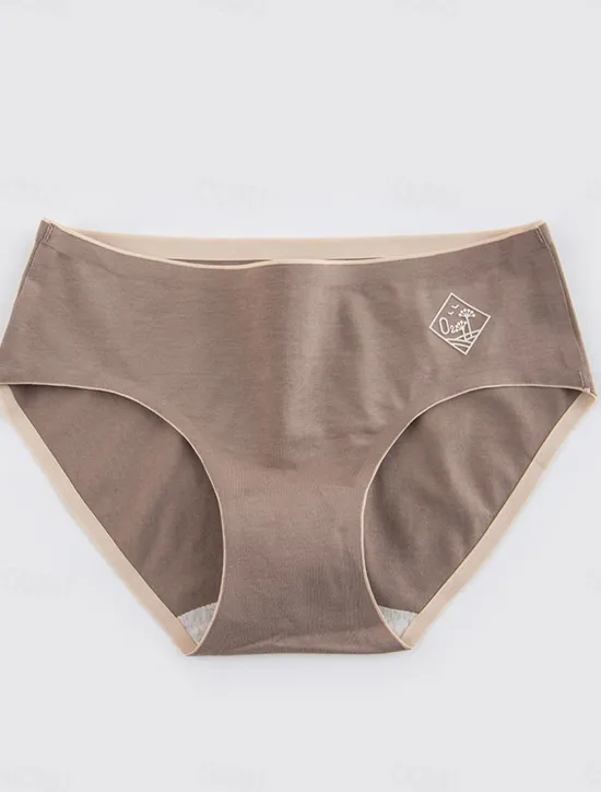 Online Women's Panties Pure Color Simple Daily Bed Cotton Breathable Summer Spring Home Outfits Women Lingerie