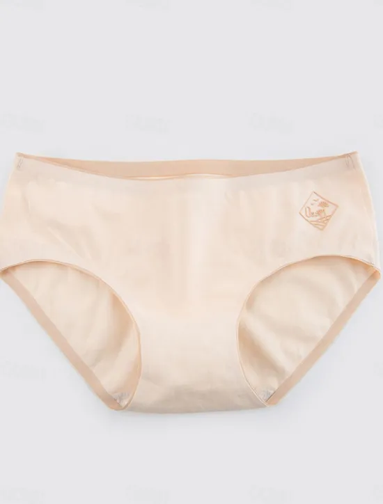 Online Women's Panties Pure Color Simple Daily Bed Cotton Breathable Summer Spring Home Outfits Women Lingerie