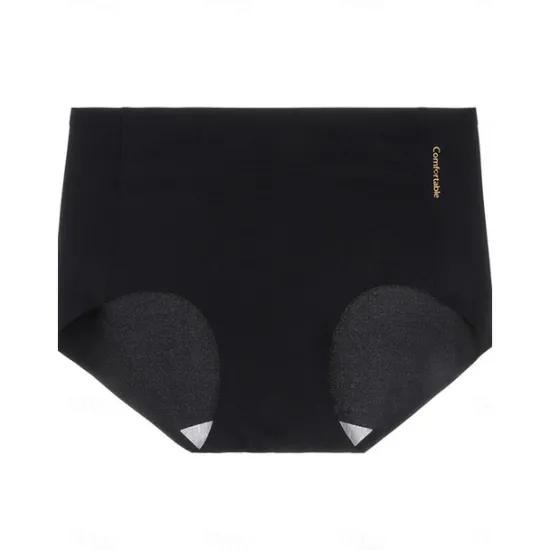 Outlet Women's Panties Pure Color Simple Daily Bed Ice Silk Breathable Summer Spring Home Outfits Women Lingerie