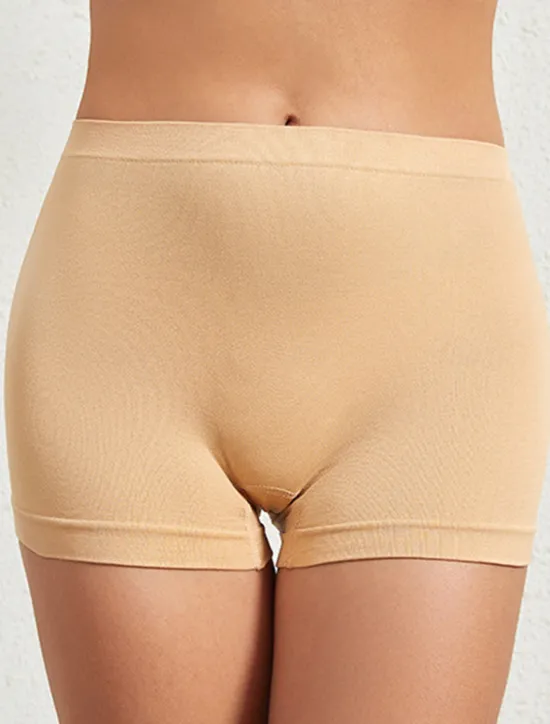 New Women's Panties Shapewear Pure Color Sport Basic Home Gyms Nylon Breathable Shorts Summer Spring Home Outfits Women Lingerie