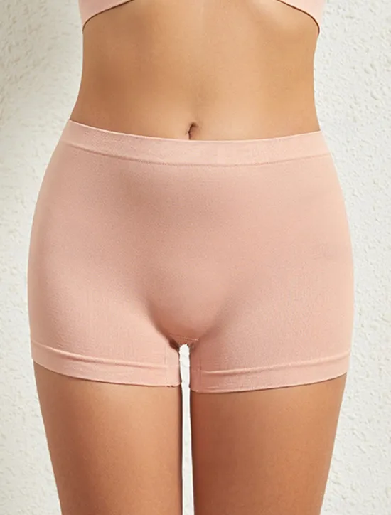 New Women's Panties Shapewear Pure Color Sport Basic Home Gyms Nylon Breathable Shorts Summer Spring Home Outfits Women Lingerie