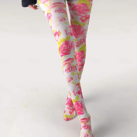 Women's Panty Hose Gift Daily Flower Acrylic Fibers Casual Boho / Bohemian Casual / Daily 1 Pair Women Socks