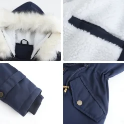 Clearance Women's Parka Jacket Hiking Windbreaker Hiking Fleece Jacket Winter Outdoor Thermal Warm Fleece Lining Windproof Winter Jacket Full Length Visible Zipper Fishing Camping / Hiking / Caving Traveling Women Puffers & Parka