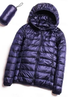 Clearance Women's Parka Warm Breathable Zipper Pocket Modern Outdoor Casual Minimalism Plain Street Daily Going out Walking Zipper Hoodie Regular Fit Long Sleeve Outerwear Navy Black Pink Fall Winter Women Puffers & Parka