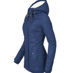 Sale Women's Parka Waterproof Puffer Jacket Thermal Warm Heated Coat Fleece Lined Winter Coat Windproof Outdoor Zip up Hooded Coat Sports Hiking Jacket Purple Pink Women Women's Jacket