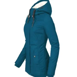Sale Women's Parka Waterproof Puffer Jacket Thermal Warm Heated Coat Fleece Lined Winter Coat Windproof Outdoor Zip up Hooded Coat Sports Hiking Jacket Purple Pink Women Women's Jacket