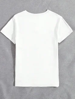 Clearance Women's Patriotic T Shirt Letter Casual Short Sleeve Round Neck Regular Tops Daily Print Summer Women Independence Day Top|T-Shirts
