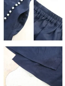 Online Women's Pencil Long Skirt Linen Skirts Fashion Streetwear Basic Casual Midi Skirts Solid Colored Split Ripped Asymmetric Hem Office / Career Street White Blue Brown Summer Linen Cotton And Linen Women Skirts