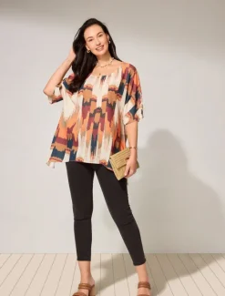 Sale Women's Plus Size Blouse Graphic Vintage Basic Casual Short Sleeve Dolman Sleeve Crew Neck Vacation Daily Weekend Print Blue Purple Brown Summer Spring Women Chiffon Tops