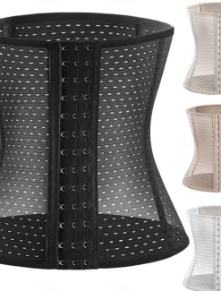New Women's Plus Size Shapewear Waist Trainer Body Shaper Pure Color Sport Simple Casual Home Daily Going out Breathable Summer Spring Home Outfits Women Shapewear|Lingerie