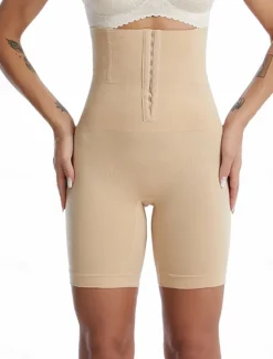 Discount Women's Plus Size Shapewear Waist Trainer Body Shaper Pure Color Sport Casual Comfort Home Daily Going out Nylon Breathable Summer Spring Home Outfits Women Shapewear