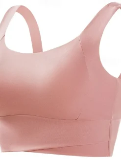 Outlet Women's Plus Size Tight Tops Solid Color Sports Sleeveless Sleeveless Crew Neck Crop Tops Gym Sage Green Black White Pink Dusty Blue Summer Spring Fall Women Lingerie