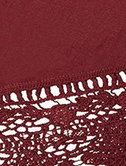 Online Women's Plus Size Vest Plain Basic Casual Sleeveless Crew Neck Regular Tops Daily Going out Lace Black White Red Blue Purple Summer Spring Women Lace Tops