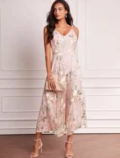 Hot Women's Plus Size Wedding Guest Dress Set Maxi Dress Chiffon Cardigan Embroidered Date Vacation Elegant V Neck Long Sleeve Color Spring Summer Fall Women Spring Curvy Dress