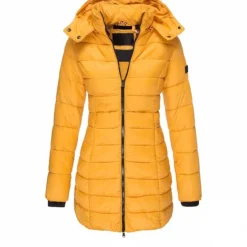 Discount Women's Puffer Jacket Insulated Jacket Hiking Windbreaker Winter Outdoor Thermal Warm Waterproof Windproof Outerwear Mid Length Visible Zipper Fishing Climbing Camping Hiking Women Puffers & Parka