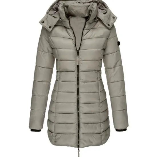 Discount Women's Puffer Jacket Insulated Jacket Hiking Windbreaker Winter Outdoor Thermal Warm Waterproof Windproof Outerwear Mid Length Visible Zipper Fishing Climbing Camping Hiking Women Puffers & Parka