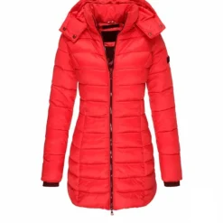Discount Women's Puffer Jacket Insulated Jacket Hiking Windbreaker Winter Outdoor Thermal Warm Waterproof Windproof Outerwear Mid Length Visible Zipper Fishing Climbing Camping Hiking Women Puffers & Parka