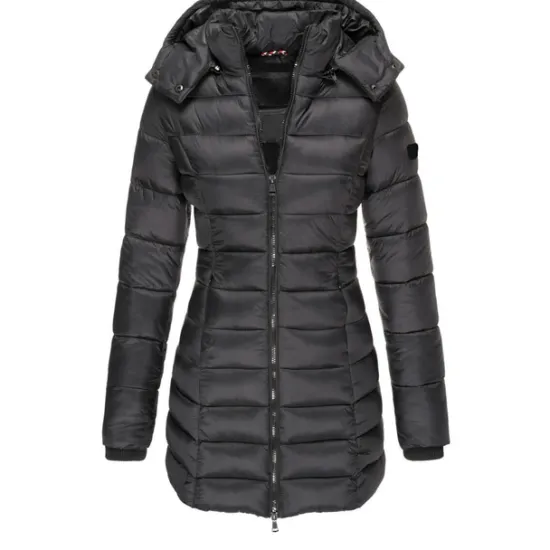 Discount Women's Puffer Jacket Insulated Jacket Hiking Windbreaker Winter Outdoor Thermal Warm Waterproof Windproof Outerwear Mid Length Visible Zipper Fishing Climbing Camping Hiking Women Puffers & Parka