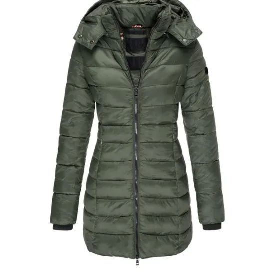 Discount Women's Puffer Jacket Insulated Jacket Hiking Windbreaker Winter Outdoor Thermal Warm Waterproof Windproof Outerwear Mid Length Visible Zipper Fishing Climbing Camping Hiking Women Puffers & Parka